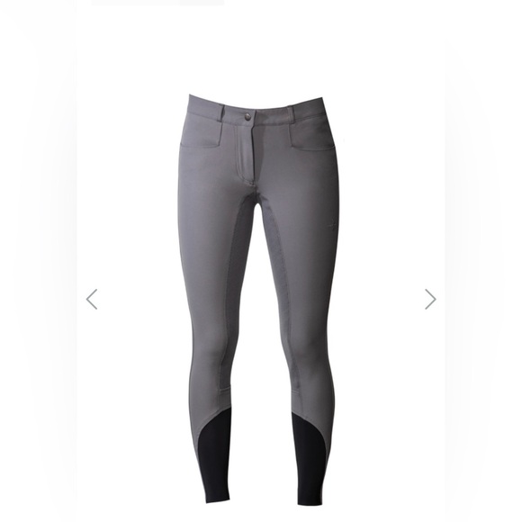 HONEY FULL GRIP GREY I RIDING BREECHES LAGUSO SIZE XS - Picture 2 of 16